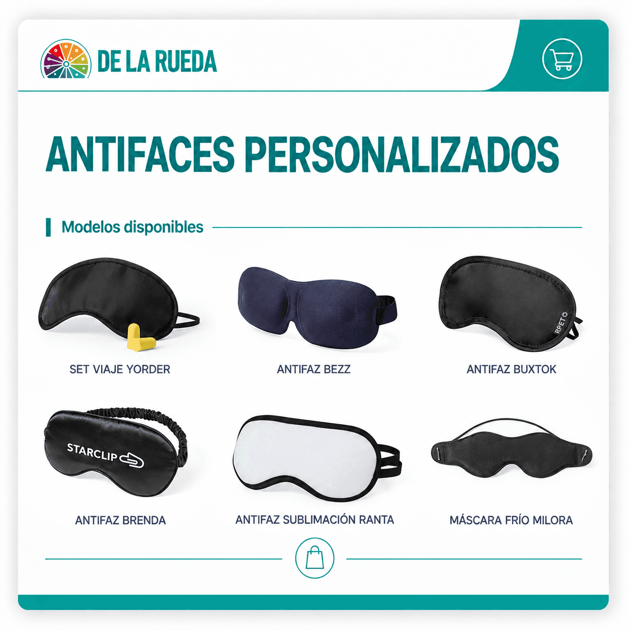 Antifaces personalizados - Vista delantera